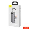 Kép 8/9 - Baseus Metal Gleam Series 6in1 hub, USB-C - 3x USB 3.0 + HDMI + USB-C PD + Ethernet RJ45, CAHUB-CW0G