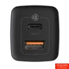Kép 3/4 - Baseus GaN2 Lite fali töltő, USB + USB-C, 65 W, EU (fekete)