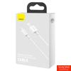 Kép 3/3 - USB-kábel a Lightning Baseus Superior sorozathoz, 2,4A, 0,25 m (fehér)
