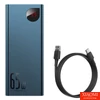 Kép 2/10 - Baseus Adaman Metal Powerbank 20000mAh, PD, QC 3.0, 65W, 2xUSB + USB-C + mikro USB, (kék)