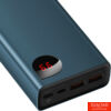 Kép 7/10 - Baseus Adaman Metal Powerbank 20000mAh, PD, QC 3.0, 65W, 2xUSB + USB-C + mikro USB, (kék)