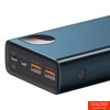 Kép 8/10 - Baseus Adaman Metal Powerbank 20000mAh, PD, QC 3.0, 65W, 2xUSB + USB-C + mikro USB, (kék)