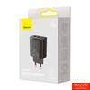 Kép 6/7 - Baseus kompakt gyorstöltő, 2xUSB, USB-C, PD, 3A, 30 W (fekete)