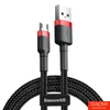 Kép 1/3 - Baseus Cafule 1,5A 2 m-es USB-Micro USB-kábel (piros-fekete)