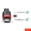 Kép 2/3 - Baseus Cafule 1,5A 2 m-es USB-Micro USB-kábel (piros-fekete)