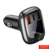 Kép 6/8 - Baseus T alakú autós Bluetooth MP3 lejátszó, S-13, fekete