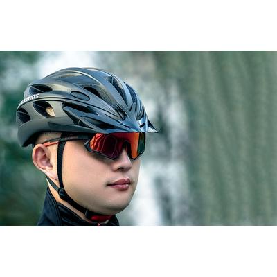 Rockbros Kerékpáros sisak, szemüveggel,TT-16 (black)