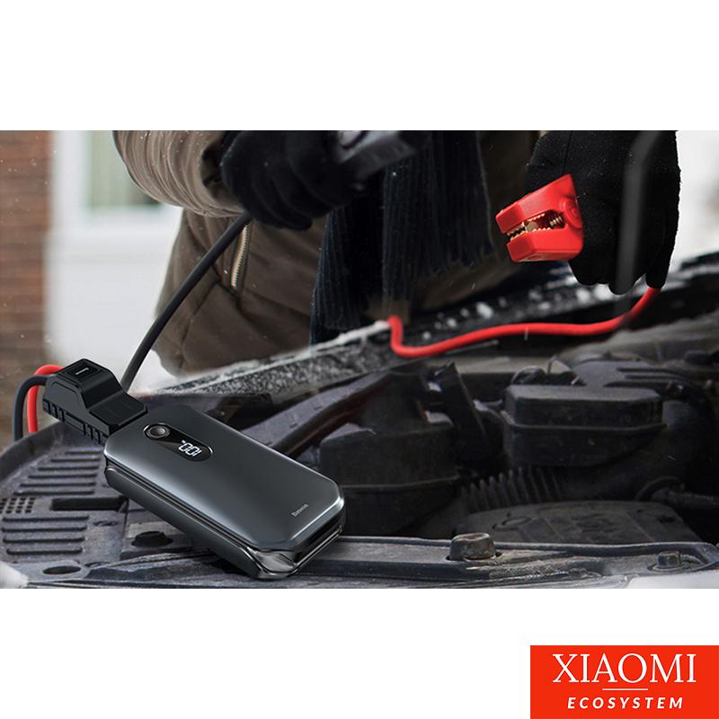 Baseus Super Energy autós gyorsindító, Jump Starter Powerbank / Indító, 12000mAh, 1000A, USB, fekete