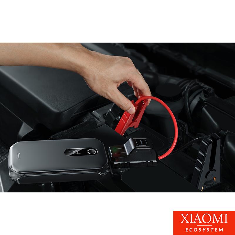 Baseus Super Energy autós gyorsindító, Jump Starter Powerbank / Indító, 12000mAh, 1000A, USB, fekete
