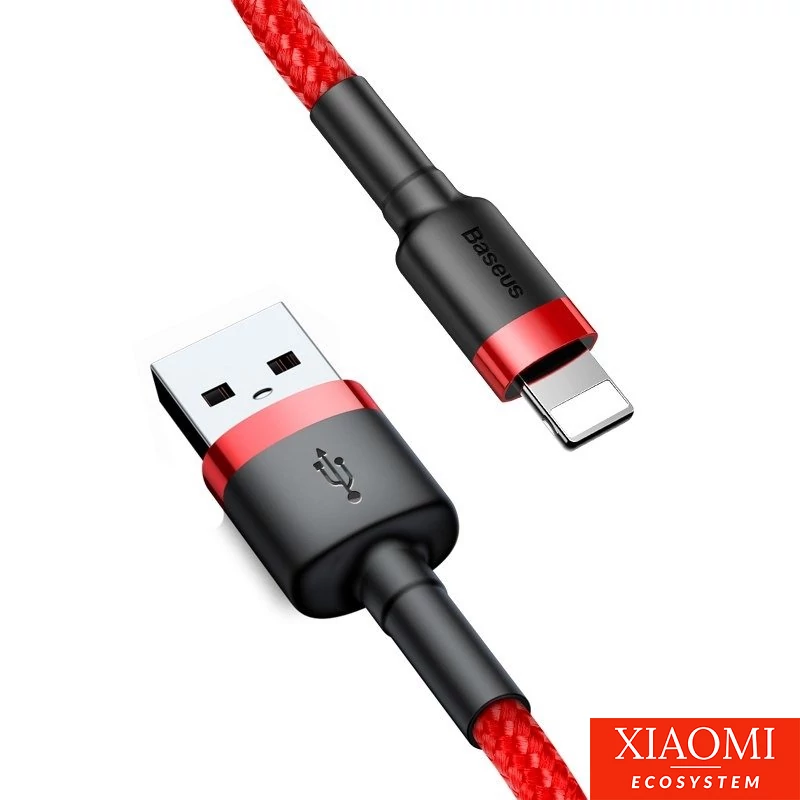 Baseus Cafule 2.4A Lightning USB-kábel 0.5m (piros)