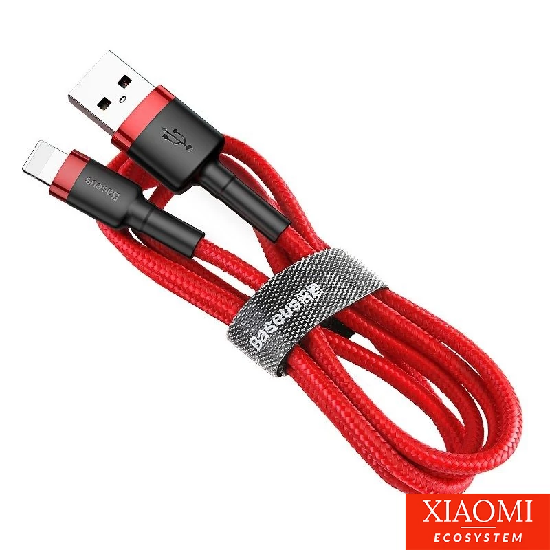 Baseus Cafule 2.4A Lightning USB-kábel 0.5m (piros)