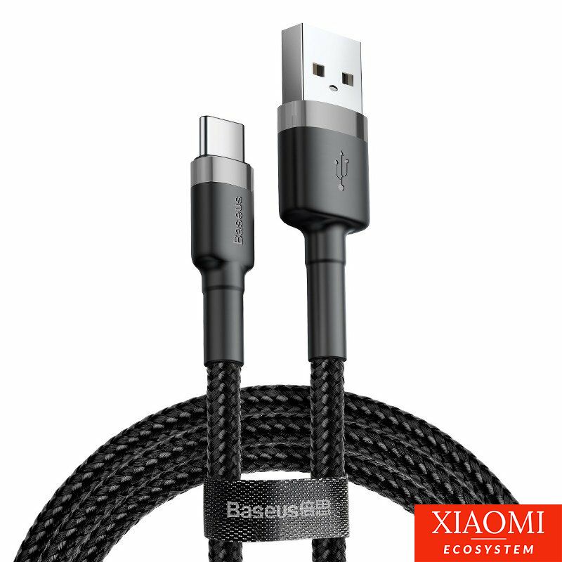 Baseus Cafule USB-USB-C kábel  3A 1m (szürke-fekete)
