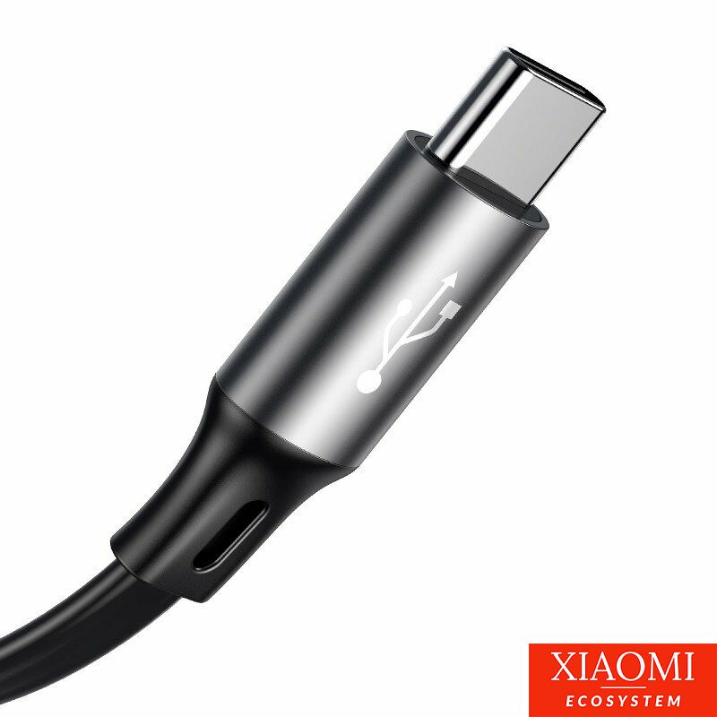Baseus Fabric 3 az 1-ben USB-C / Lightning / Micro USB kábel 3,5 A 1,2 m (szürke)