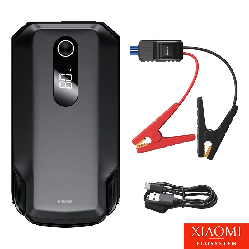 Baseus Super Energy Max autós gyorsindító, Jump Starter Powerbank / Indító, 20000mAh, 2000A, USB, fekete