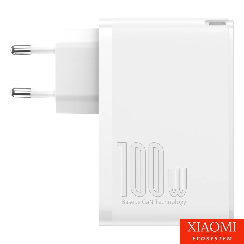 Baseus GaN2 Pro fali töltő, 2x USB + 2x USB-C, 100W, EU (fehér)