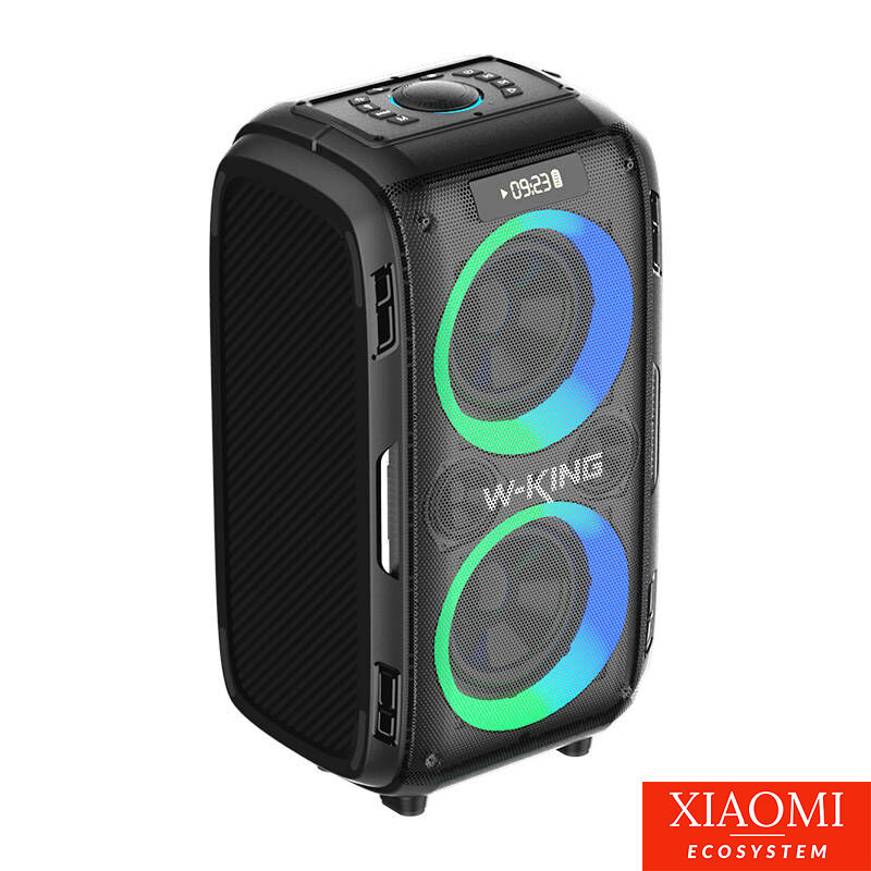 W-KING T9 Pro vezeték nélküli Bluetooth hangszóró, 2db mikrofonnal, 120W, fekete