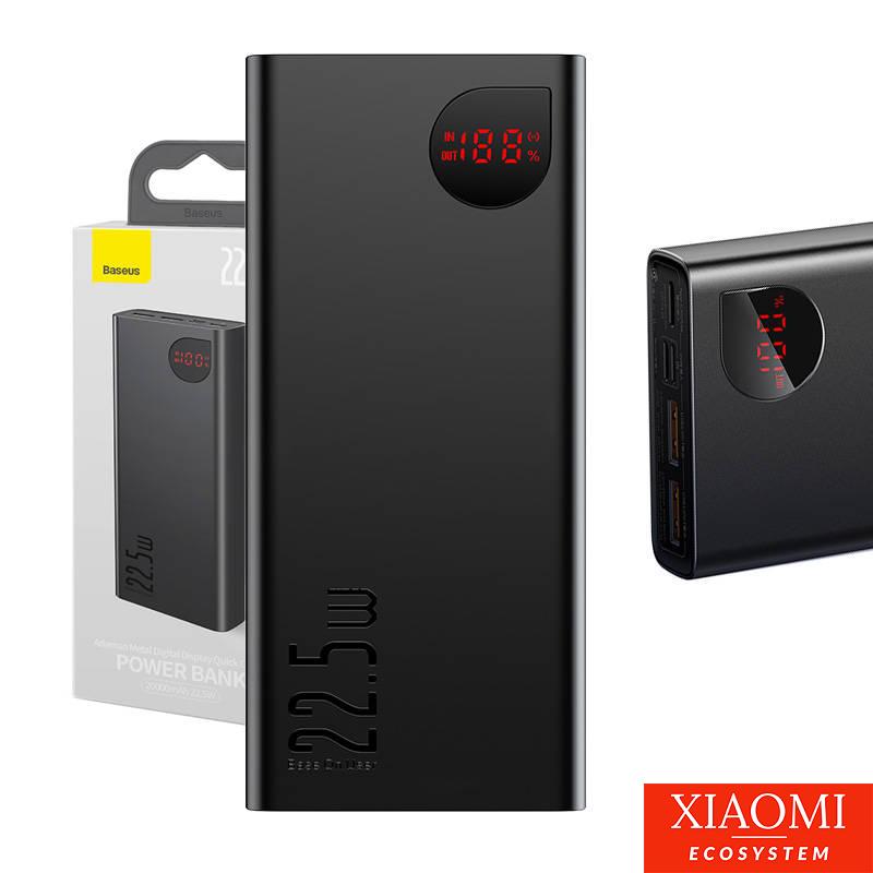 Baseus Adaman Metal Powerbank, 20000mAh, 22.5W (fekete)