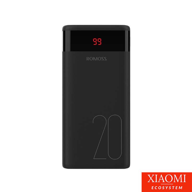 Romoss Ares 20 powerbank, 20000mAh,  fekete