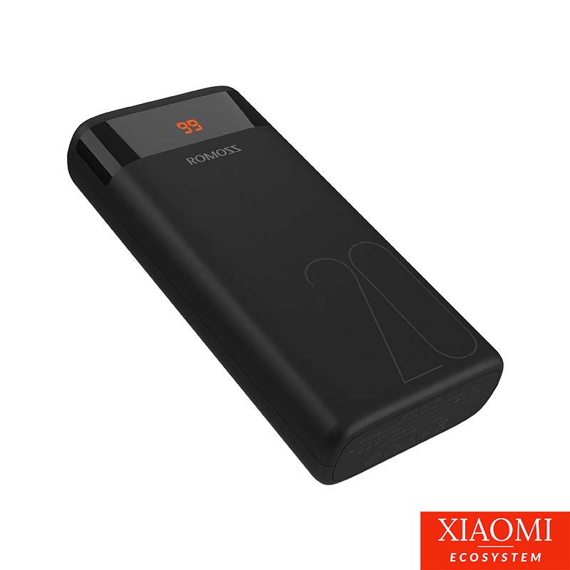 Romoss Ares 20 powerbank, 20000mAh,  fekete