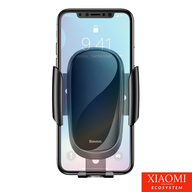 Baseus gravitációs autós telefontartó, fekete