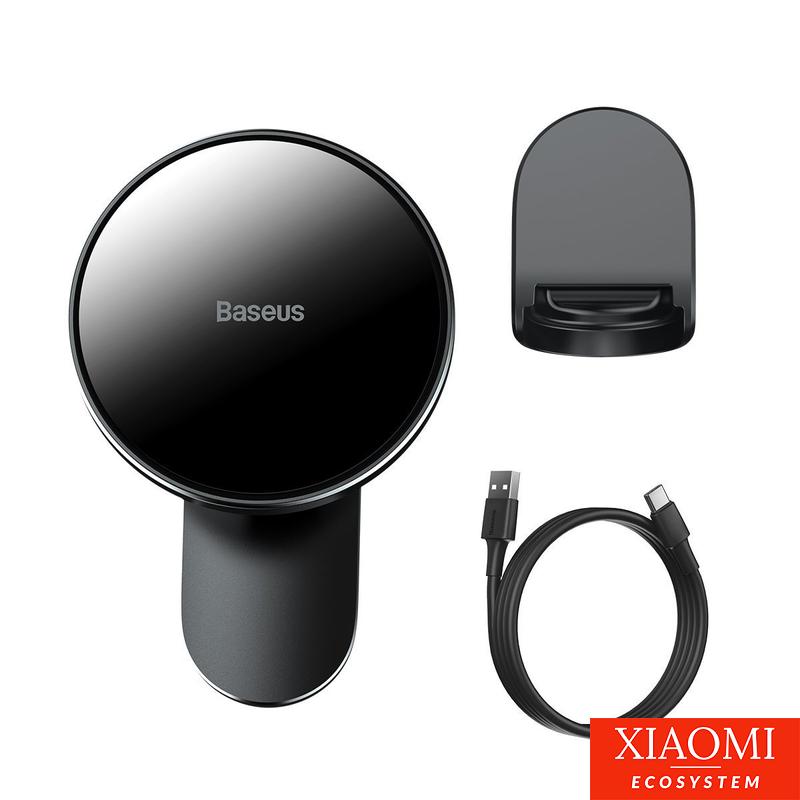 Baseus Big Energy autós tartó, induktív töltővel iPhone 12,13 sorozathoz, 15 W-os , fekete