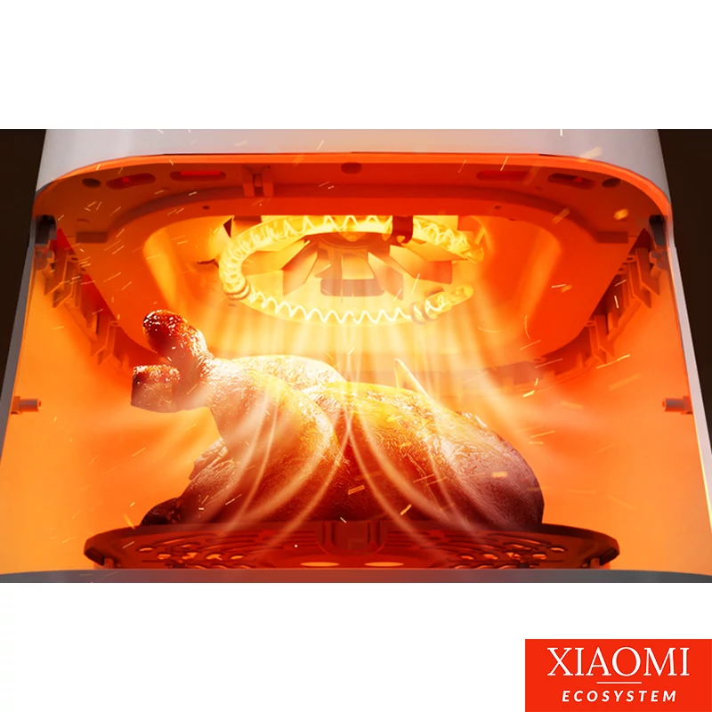 Xiaomi Deerma KZ130W Légfritőz, 1300W, olaj nélküli sütő, 5,5L