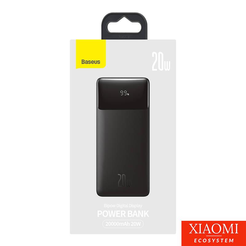 Baseus Bipow Powerbank, 20000mAh, 20W (fekete)