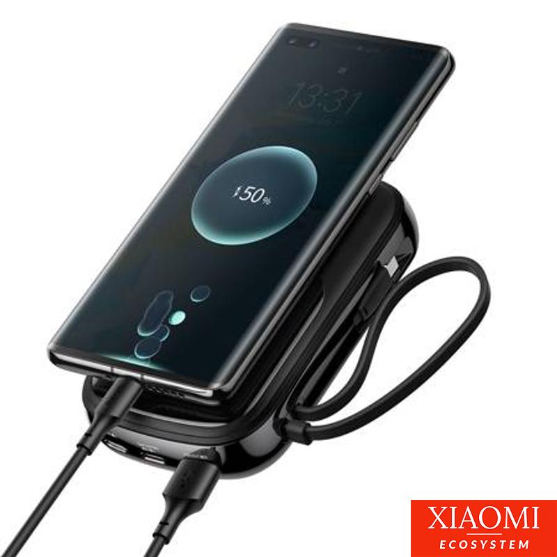 Powerbank Baseus 20000mAh, PD, 2xUSB + USB-C, USB-C 65W kábel (fekete)