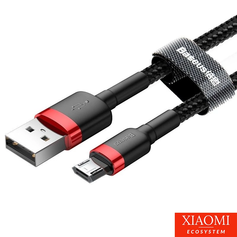 Baseus Cafule 1,5A 2 m-es USB-Micro USB-kábel (piros-fekete)