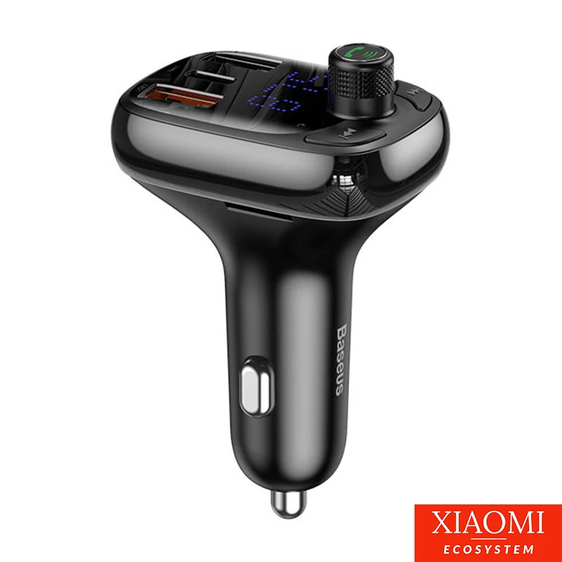 Baseus T alakú autós Bluetooth MP3 lejátszó, S-13, fekete