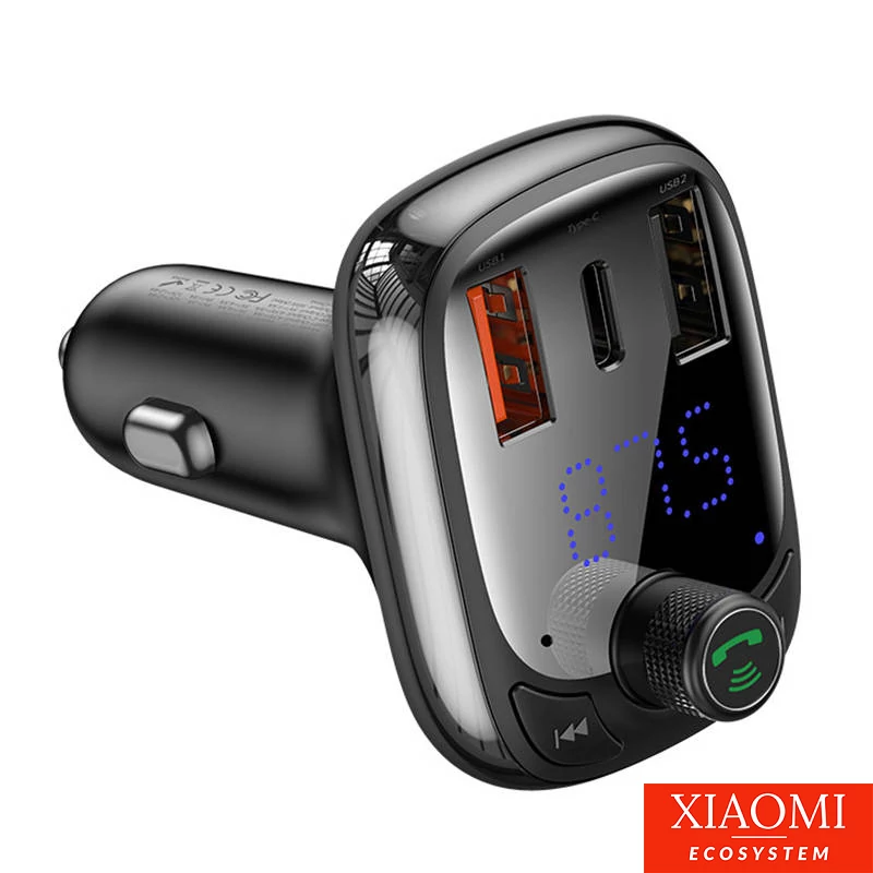 Baseus T alakú autós Bluetooth MP3 lejátszó, S-13, fekete